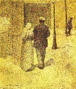 Man and Woman on the Street